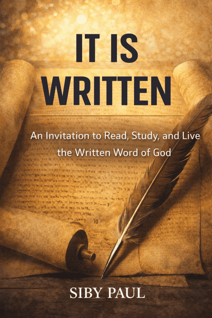 It Is Written book cover by Siby Paul